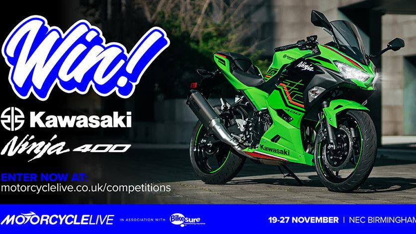 Kawasaki Ninja 400 Motorcycle Live competition poster